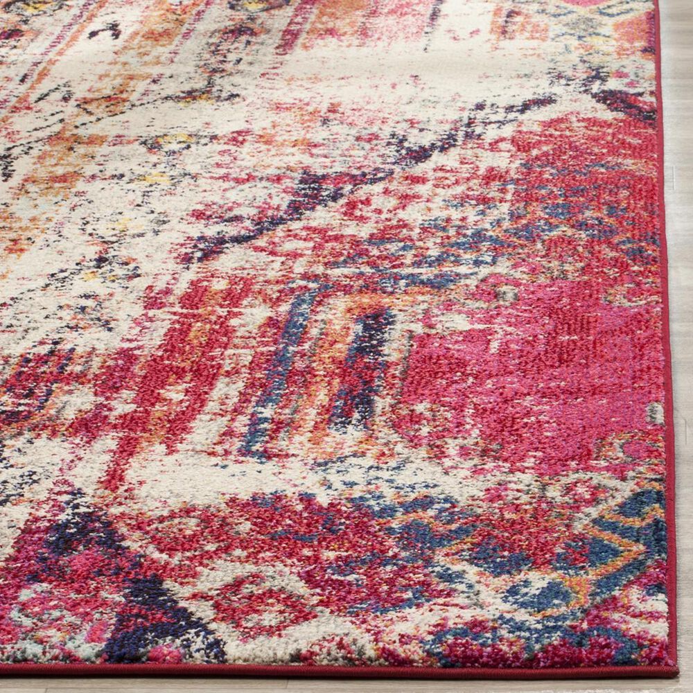Safavieh Monaco MNC222D-212 2&#39;2&quot; x 12&#39; Magenta/Multi Runner, , large