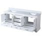 Lexora Home Dukes 80" Double Bathroom Vanity in White with 2 cm White Quartz Top and Rectangular Sinks, , large