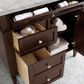 James Martin Vanities Brittany 36" Single Bathroom Vanity in Burnished Mahogany with 3 cm Victorian Silver Quartz Top and Rectangular Sink, , large