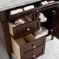 James Martin Vanities Brittany 36" Single Bathroom Vanity in Burnished Mahogany with 3 cm Victorian Silver Quartz Top and Rectangular Sink, , large