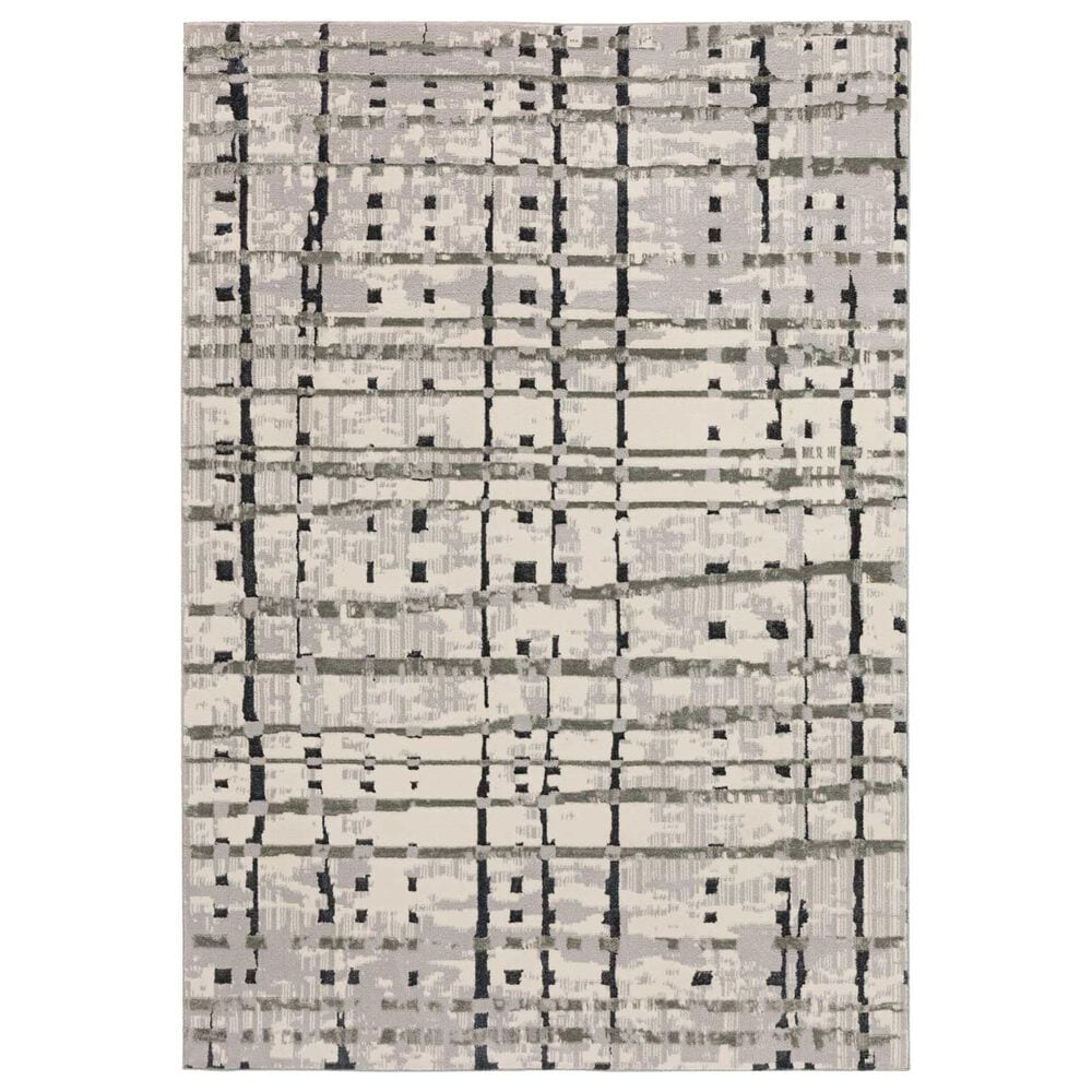 Dalyn Rug Company Karma KM4 5"1" x 7"5" Grey Area Rug, , large