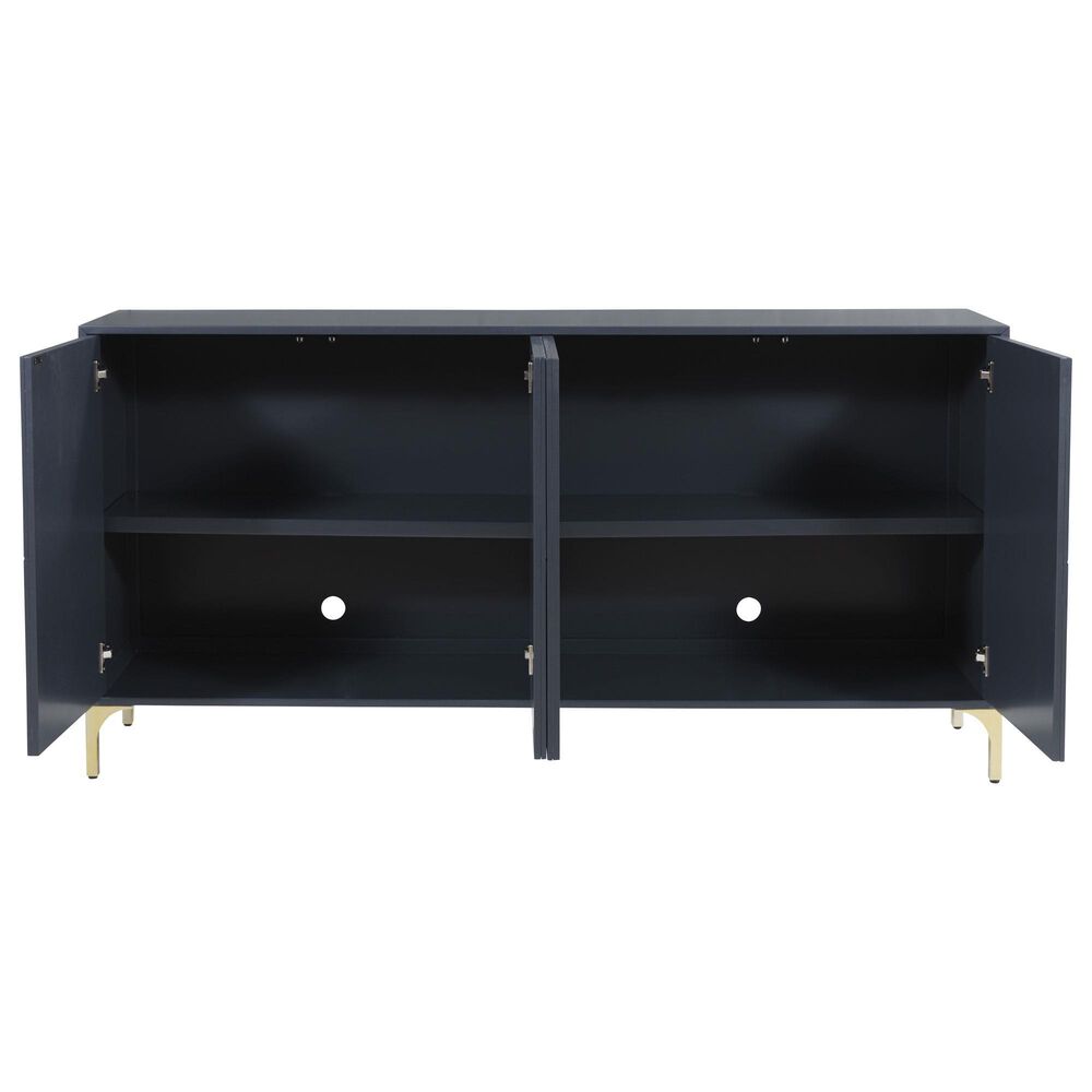 Ashley Loirwick Accent Cabinet in Dark Blue and Gold, , large