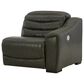 Ashley Center Line 2-Piece Power Symmetrical Reclining Sectional Loveseat in Dark Gray, , large