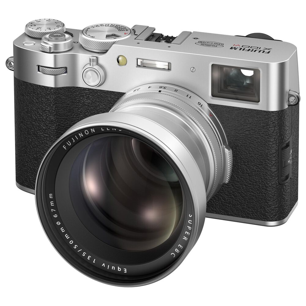 Fujifilm X100VI Point and Shoot Digital Camera in Silver, , large