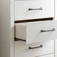 Ashley Linnocreek 4-Drawer Drawer Chest in White and Warm Brown, , large