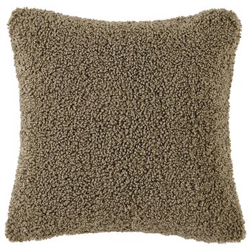 HiEnd Accents Teddy 26" x 26" Throw Euro Pillow in Dark Oak, , large