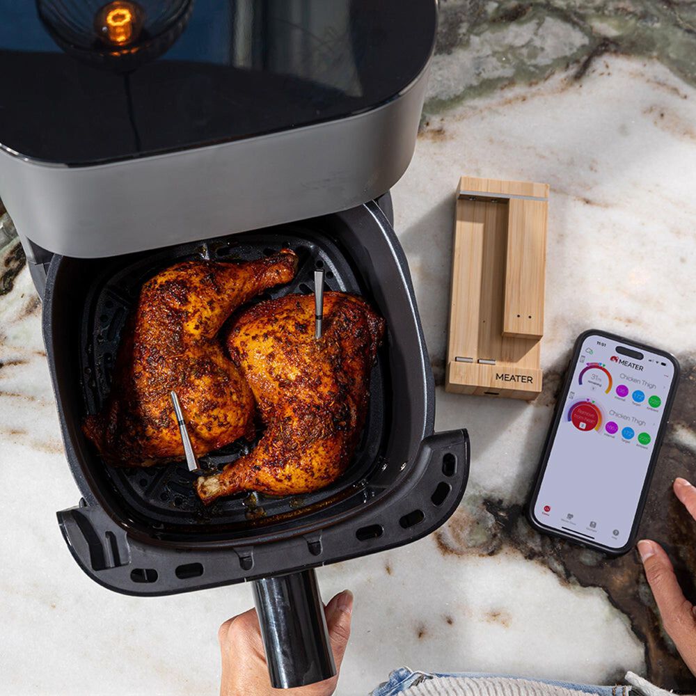 Traeger Grills Pro Duo Wireless Meat Thermometer in Stainless Steel and Honey, , large