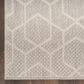 Nourison Horizon HOZ01 Grey 10" x 14" Indoor/Outdoor Area Rug, , large