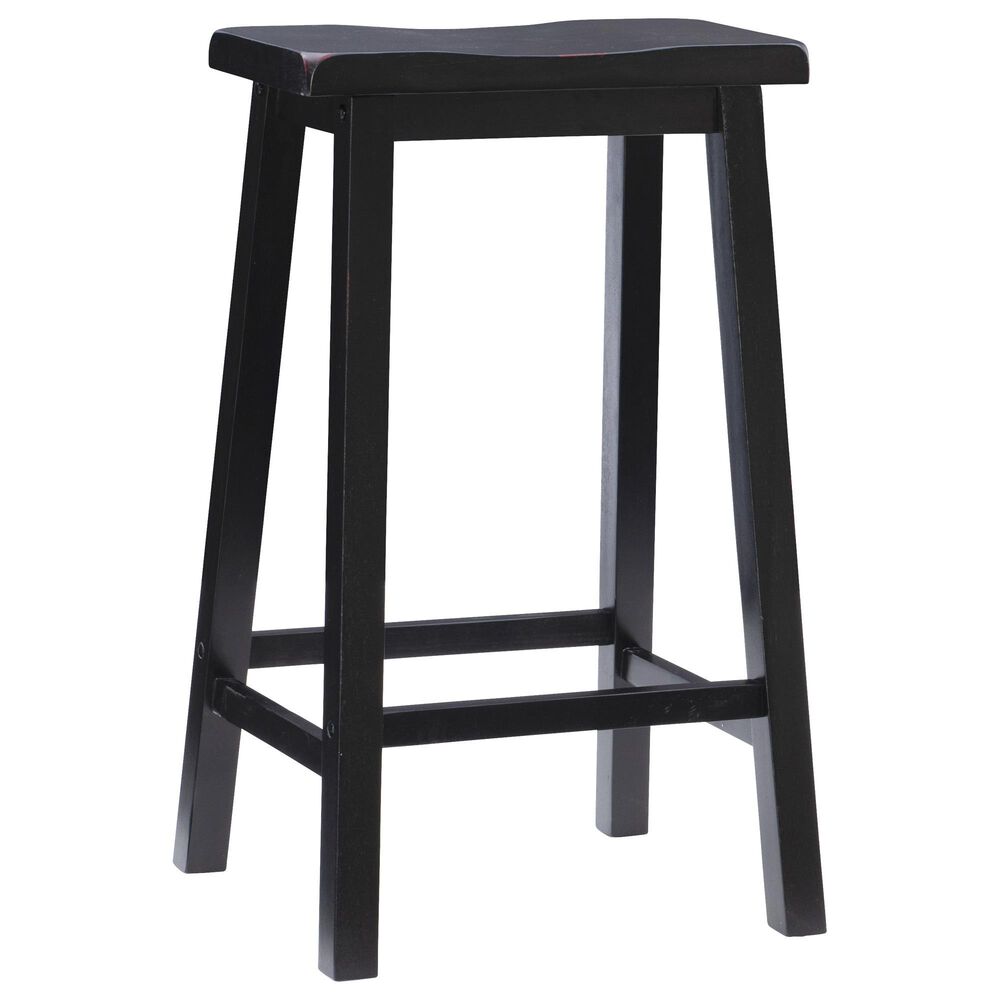 Linon Home Decor Beamon Bar Stool in Antique Black, , large