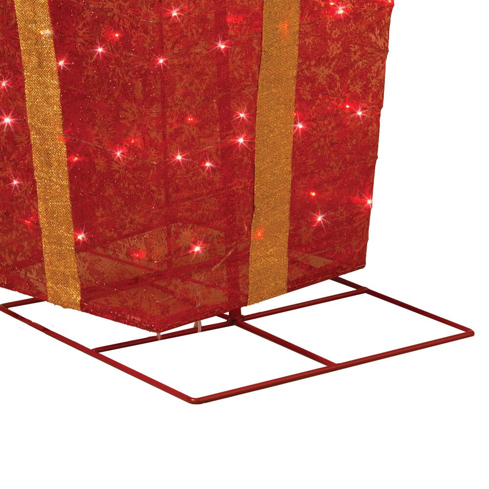 The Gerson Company 72&quot; Tall Electric 3-Stacked Lighted Christmas Presents in Multicolor, , large