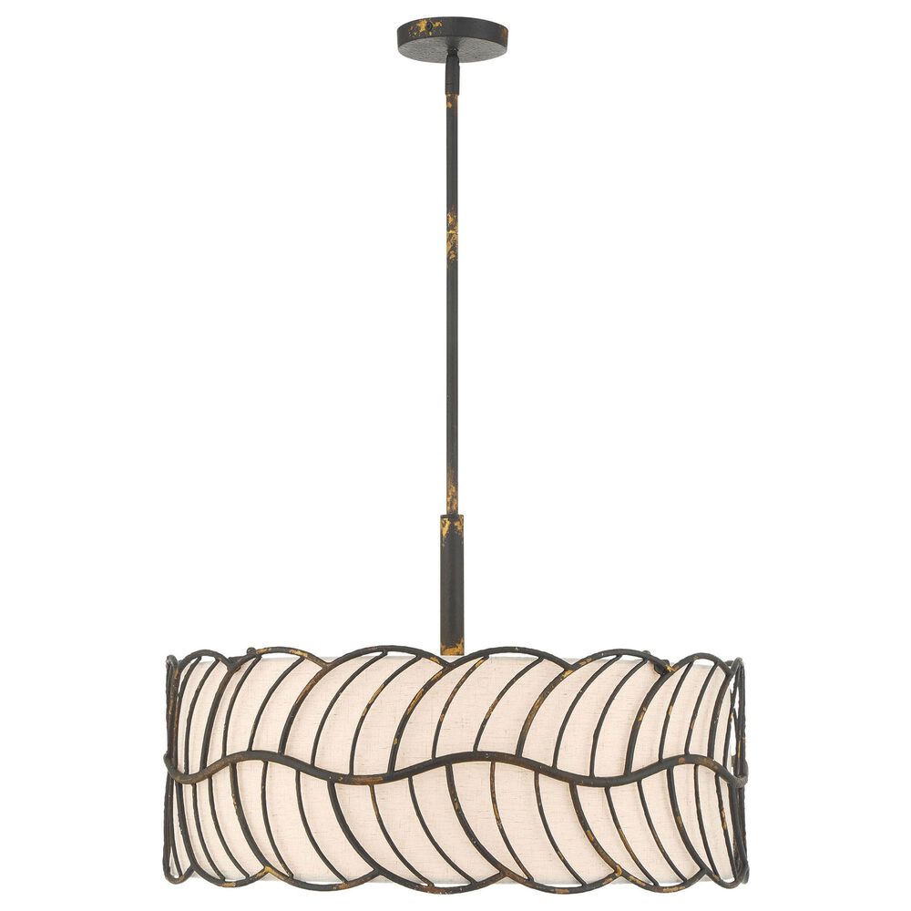 Golden Lighting Simbolo 5-Light Pendant in Antique Black, , large