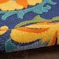 Nourison Aloha ALH17 3"6" x 5"6" Navy and Multicolor Indoor/Outdoor Area Rug, , large