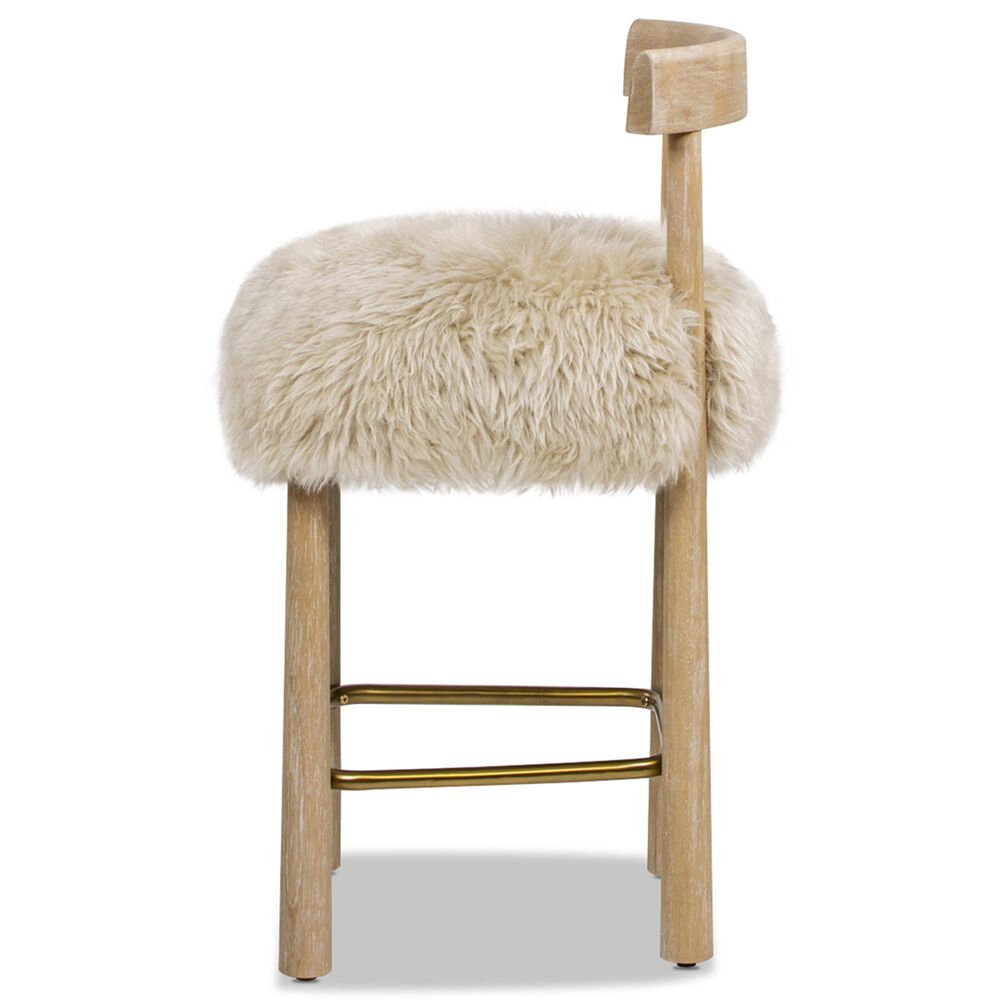 Jennifer Taylor Home Arden 27.5" Bar Stool with Natural Blonde Cushion in Natural, , large