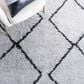 Safavieh August Shag AUG572F 9" x 12" Ivory and Grey Area Rug, , large