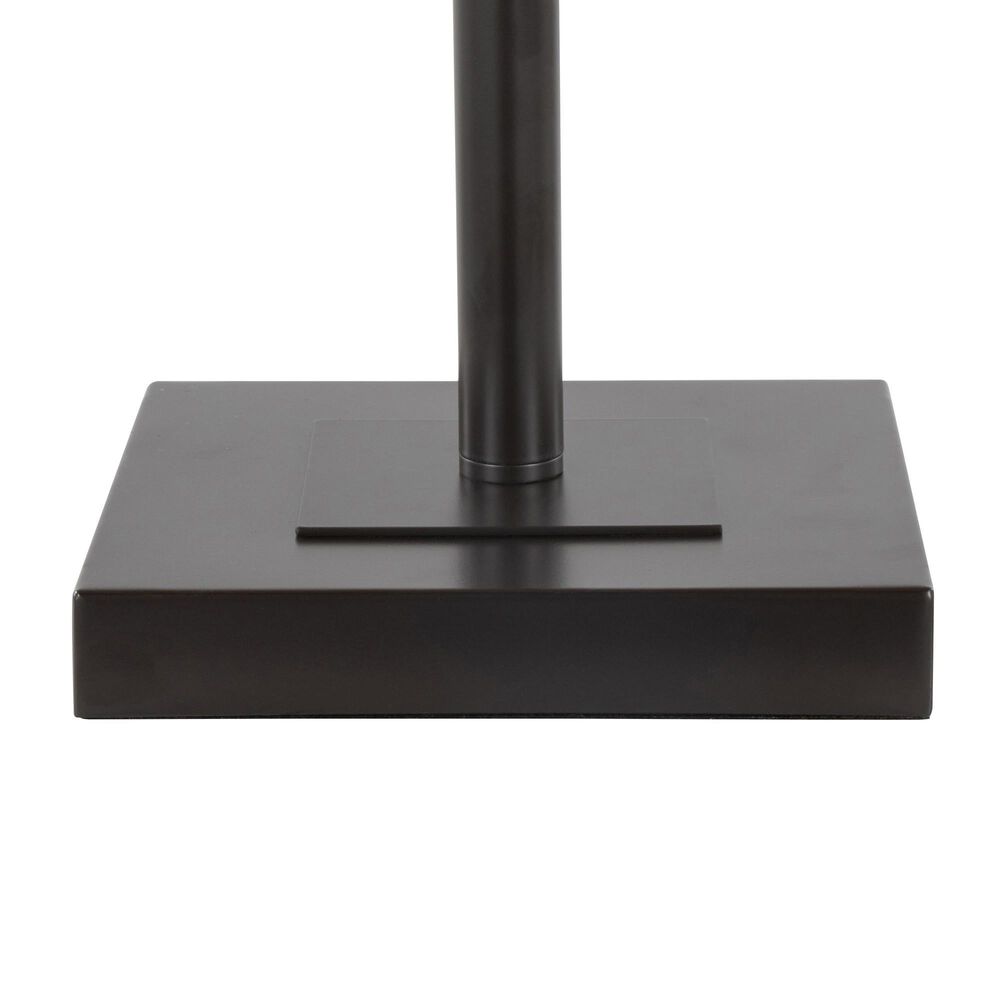 LumiSource Ren Table Lamp with Cream and Brown Glass Shade in Oil Rubbed Bronze, , large