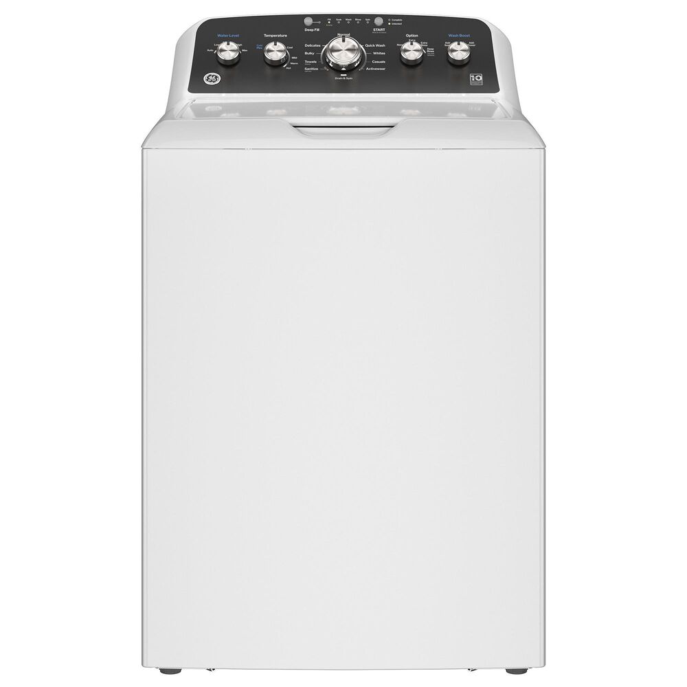 GE Appliances 4.5 Cu. Ft. Capacity Top Load Washer with Stainless SteelBasket in White and Black, , large