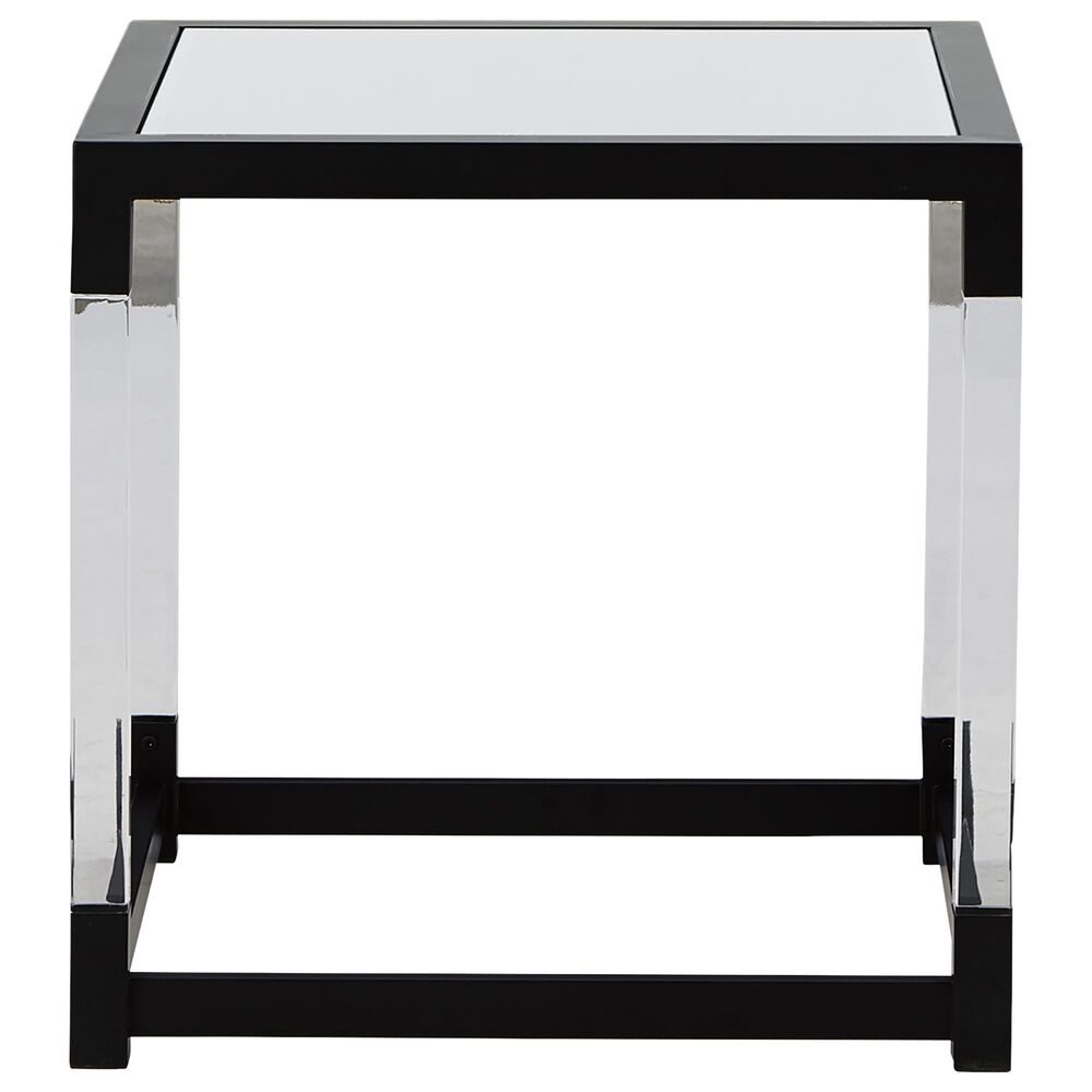 Ashley Nallynx End Table in Metallic Black and Clear, , large