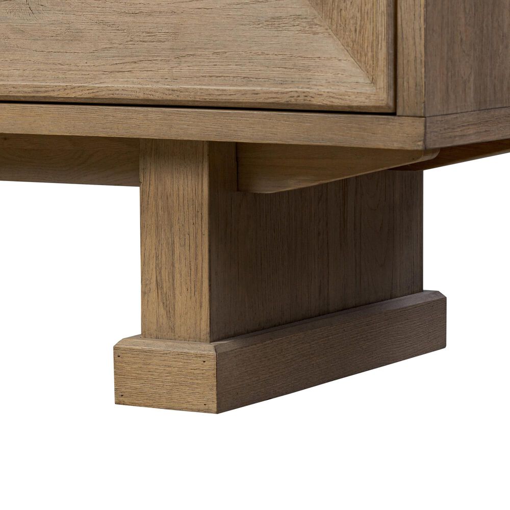 Four Hands Haiden Adela 4-Door Sideboard in Drifted Oak Veneer, , large