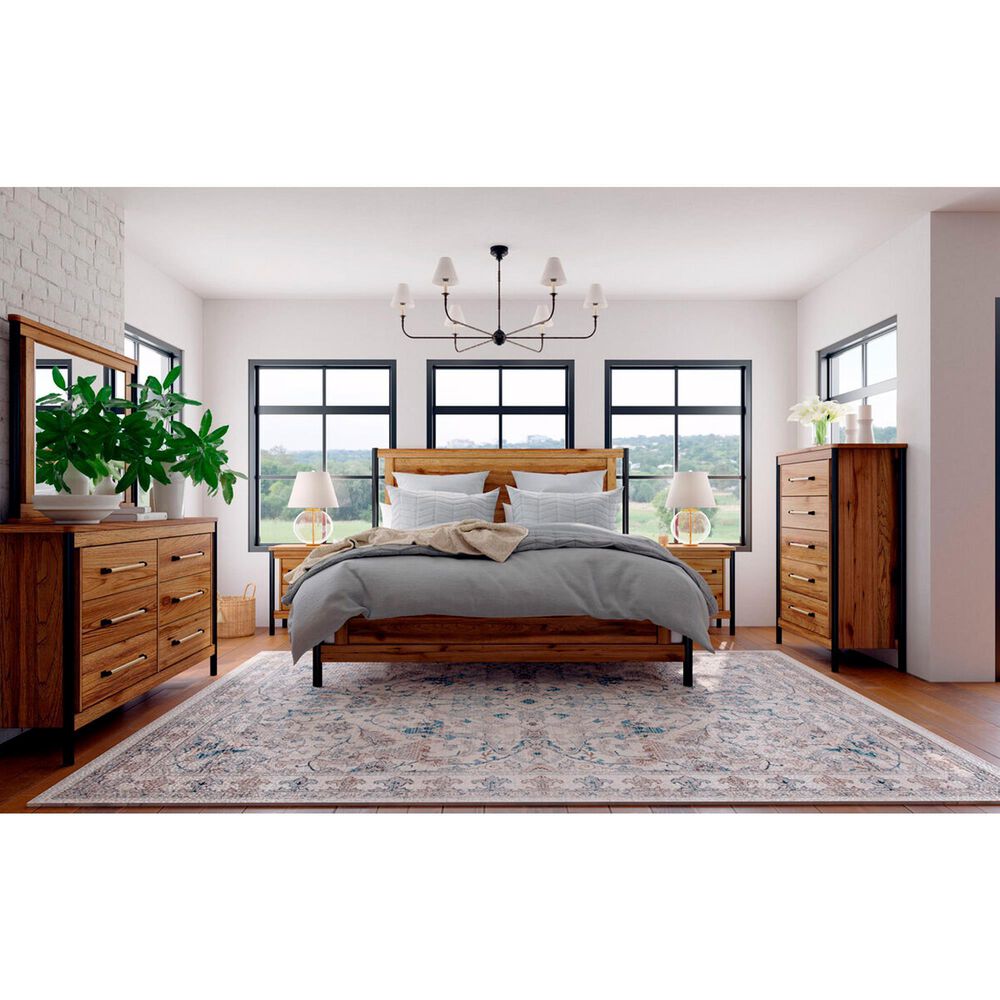 Hawthorne Furniture Norcross King Panel Bed in Hickory NFM