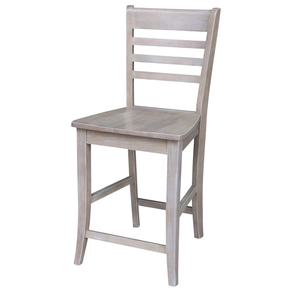 International Concepts Cosmo 24" Counter Stool in Washed Gray Taupe, , large