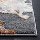 Safavieh Cyrus Shag 8" x 10" Dark Grey and Orange Area Rug, , large