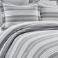Triangle Home Fashions Farmhouse Yarn Dyed 5-Piece King Comforter Set in Gray and White, , large