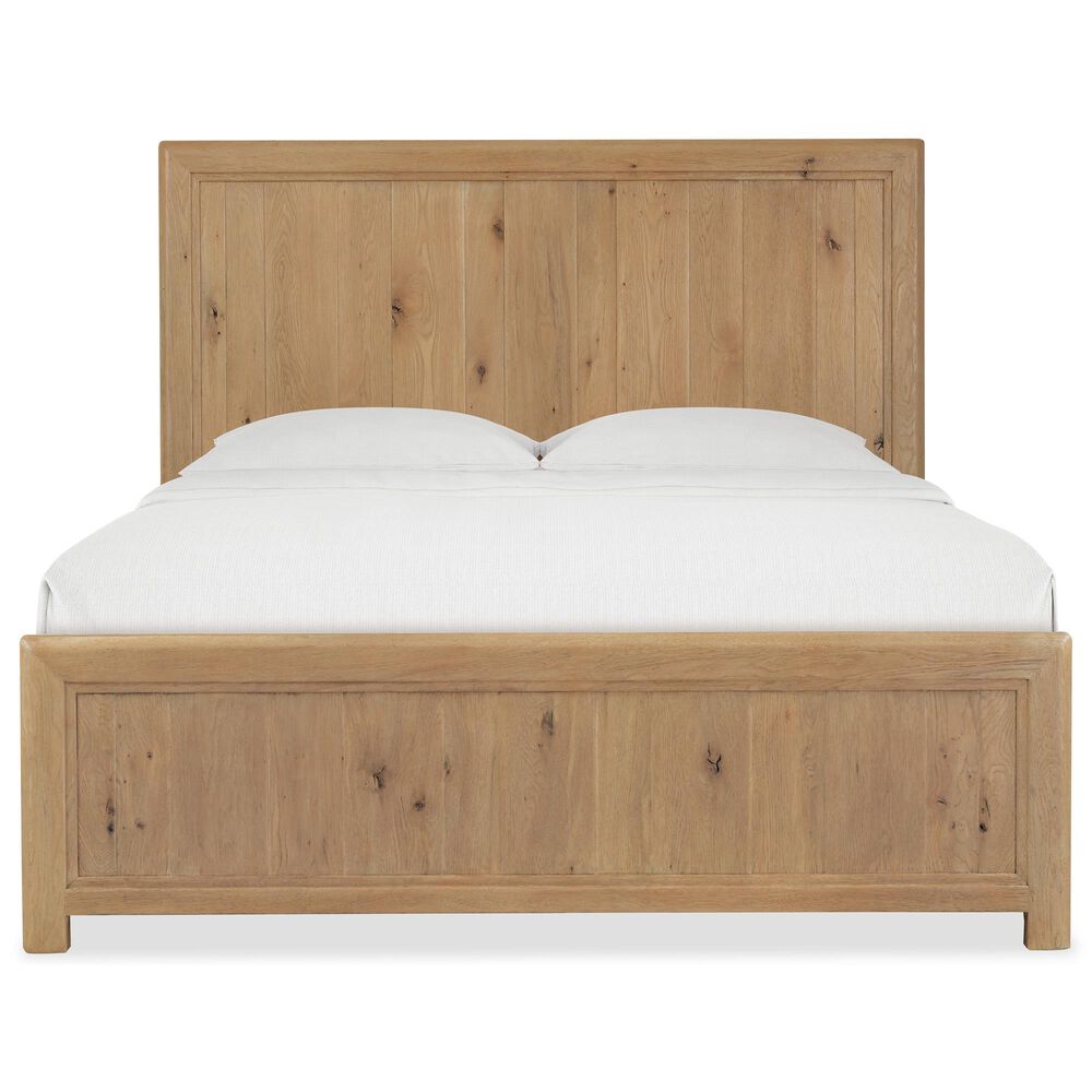 Hooker Furniture Driftwood 4-Piece King Panel Bedroom Set in Buckboard, , large