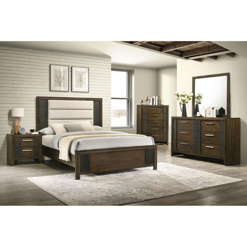 Everly Living Branx Dresser Mirror in Brown, , large