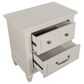 Nicolette Home Willowbrook King Panel Bed with Two Nightstands in Egg Shell White, , large