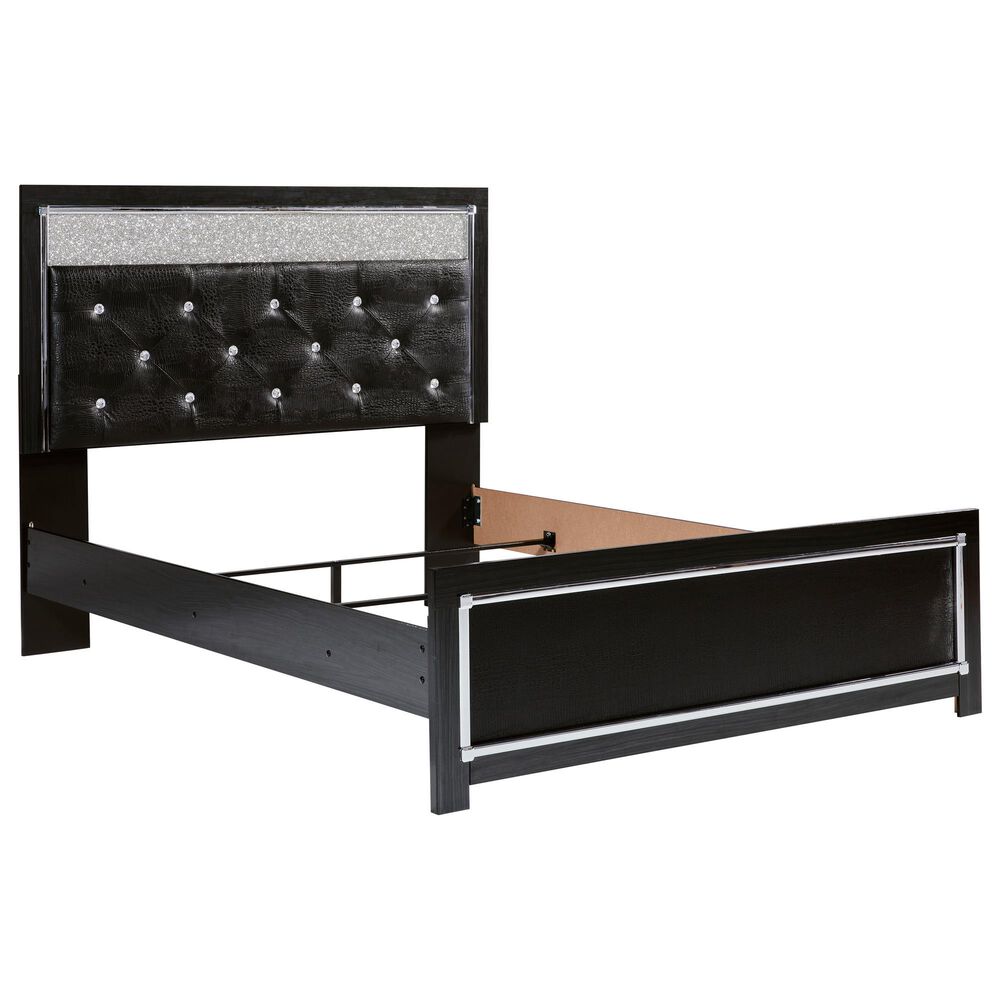 Ashley Kaydell Queen Uph Panel Bed in Dark Gray and Black, , large