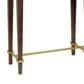 Flair Industries 2-Drawer Console Table in Dark Caramel and Gold, , large