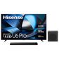 Hisense 75" Class U6 Pro Series ULED Mini-LED 4K - Smart Vidaa TV with 3.1.2 Channel Soundbar System in Black, , large