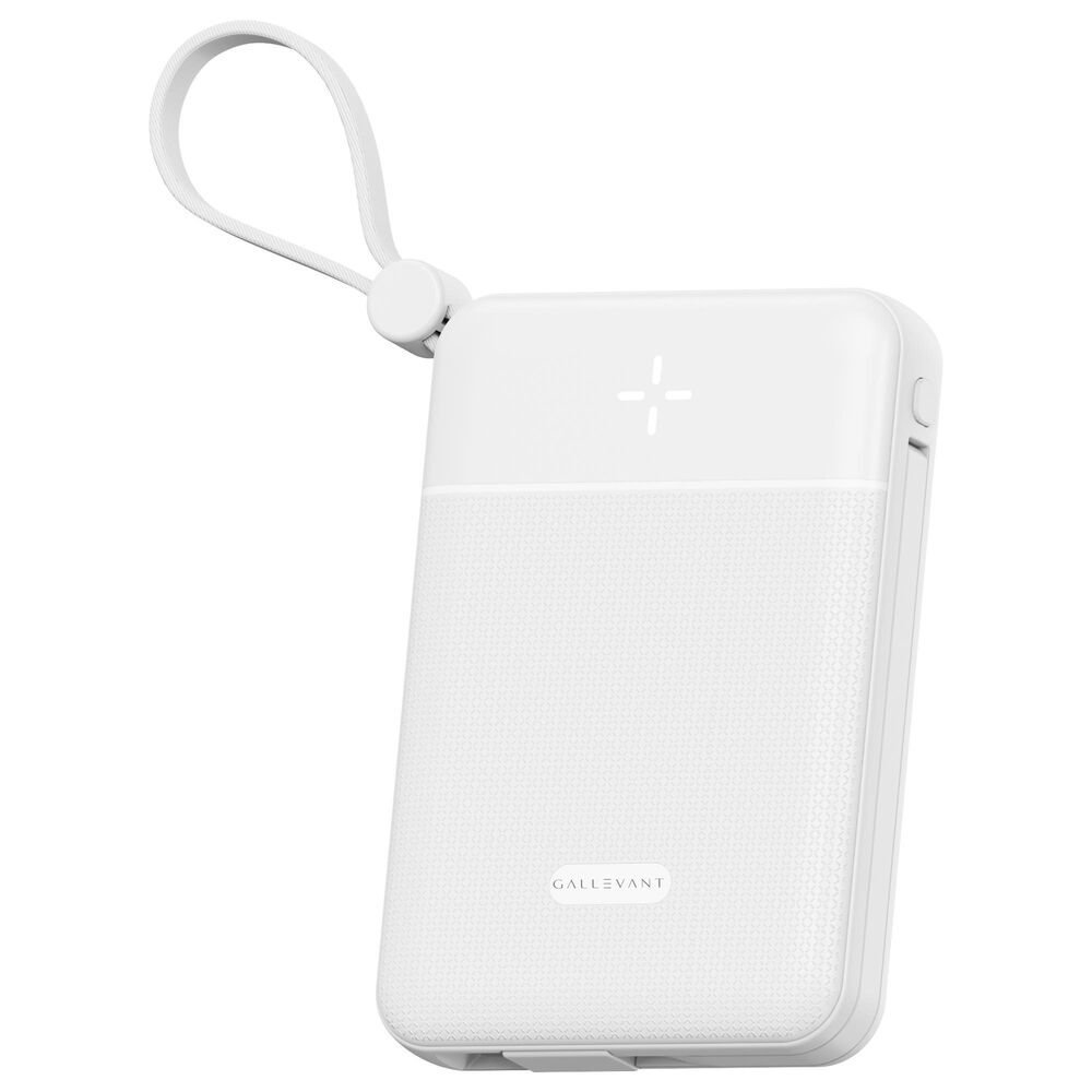 Gallevant CoreCharge 10,000mAh Power Bank in White, , large