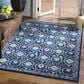 Safavieh Evoke EVK210A 3" x 5" Royal Blue and Ivory Area Rug, , large