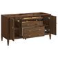 James Martin Vanities Myrrin 60" Double Vanity in Mid Century Walnut with 3 cm Arctic Fall Solid Surface Top, , large