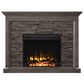 Classic Flame 48" Stacked Stone Wall Mantel with Electric Fireplace in Gray, , large