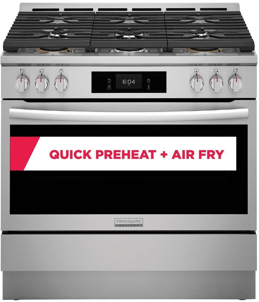 Frigidaire Gallery 36" Dual-Fuel Range with Air Fry, , large