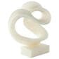 Maple and Jade 19" Twisted Wave Decorative Sculpture in Matte White, , large