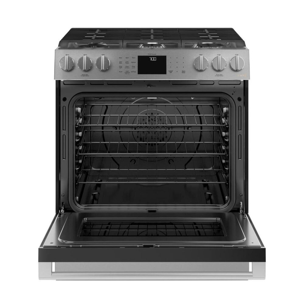 GE Appliances 5.6 cu. ft. SlideIn Gas Range in Stainless Steel