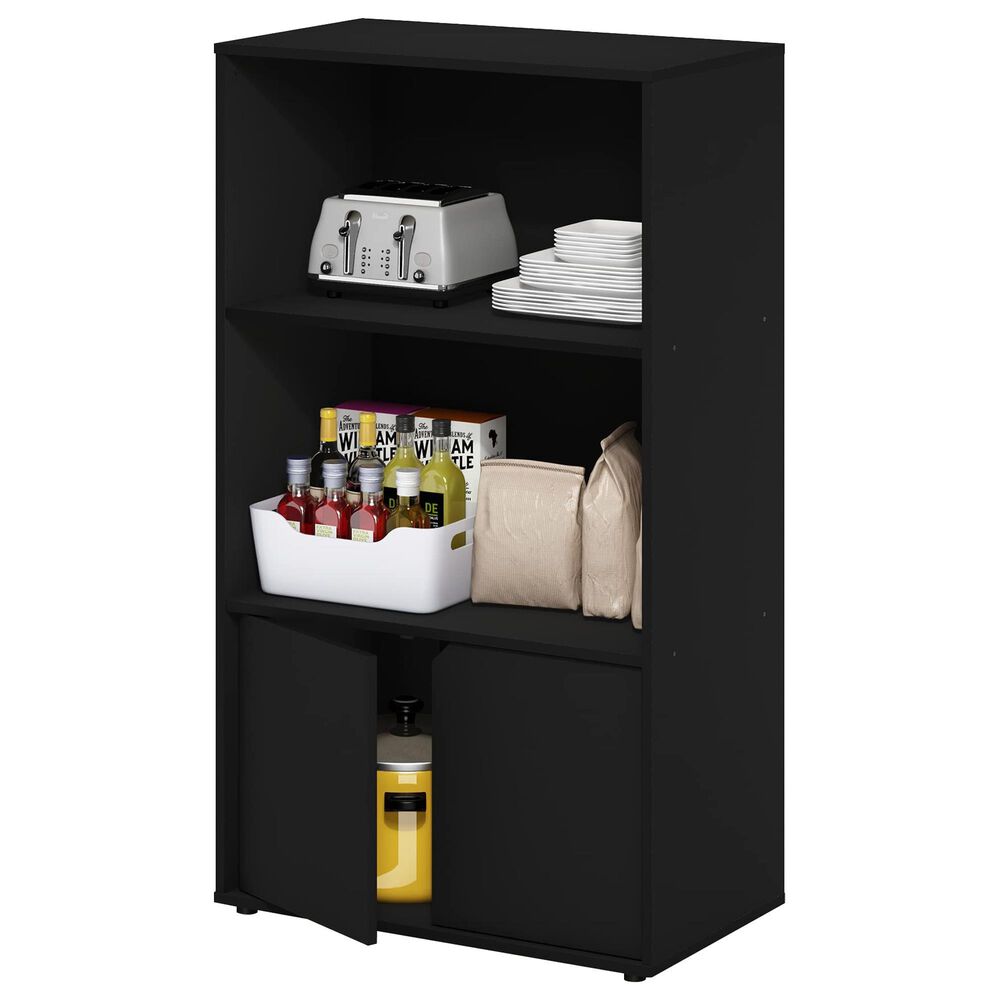HOMLUX Kitchen Storage Shelf with Cabinet in Americano, , large