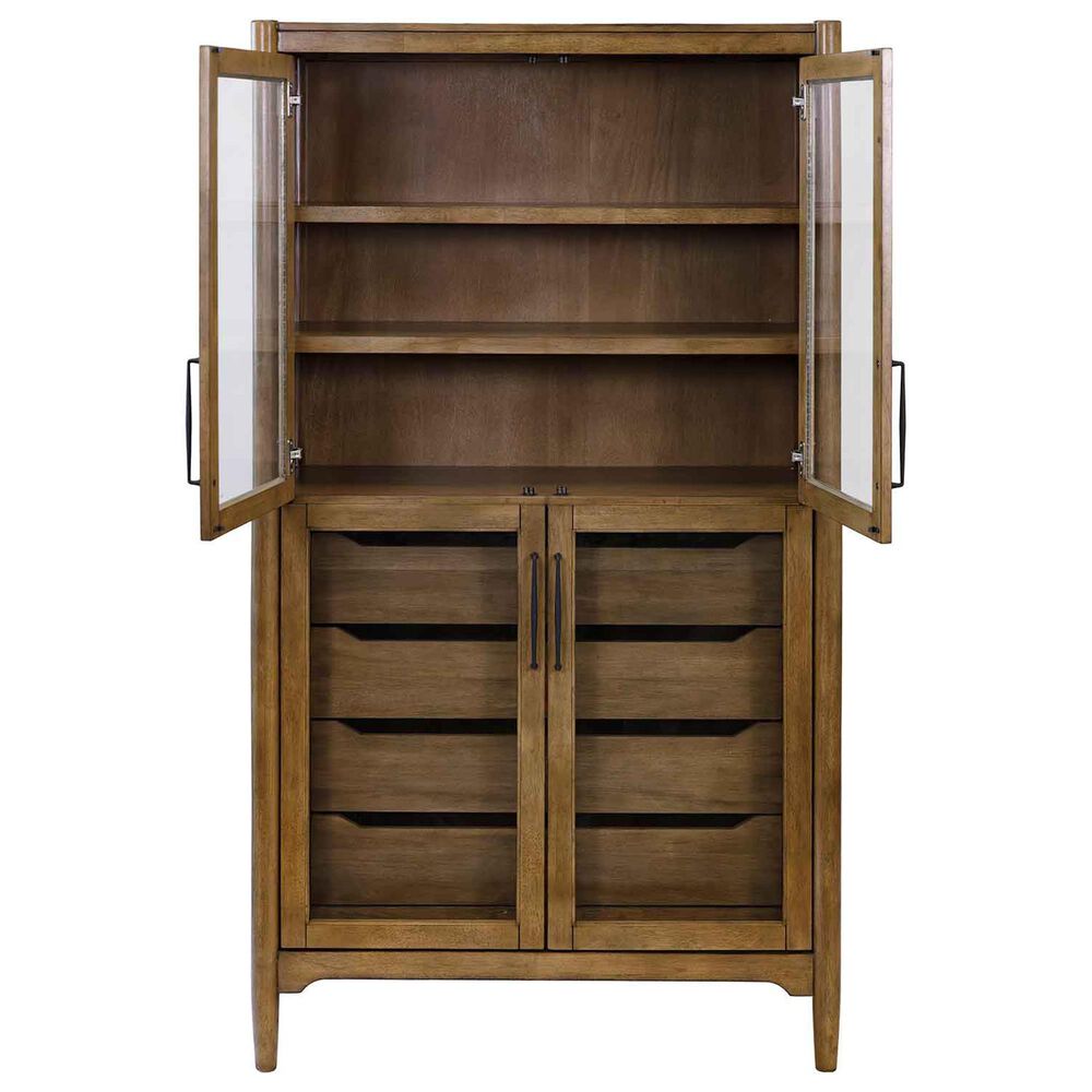 Martin Furniture Lachlan Display Cabinet in Warm Sienna, , large