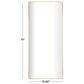 Maple and Jade 47" Rectangular Metal Wall Mirror with Thin Frame in Gold, , large