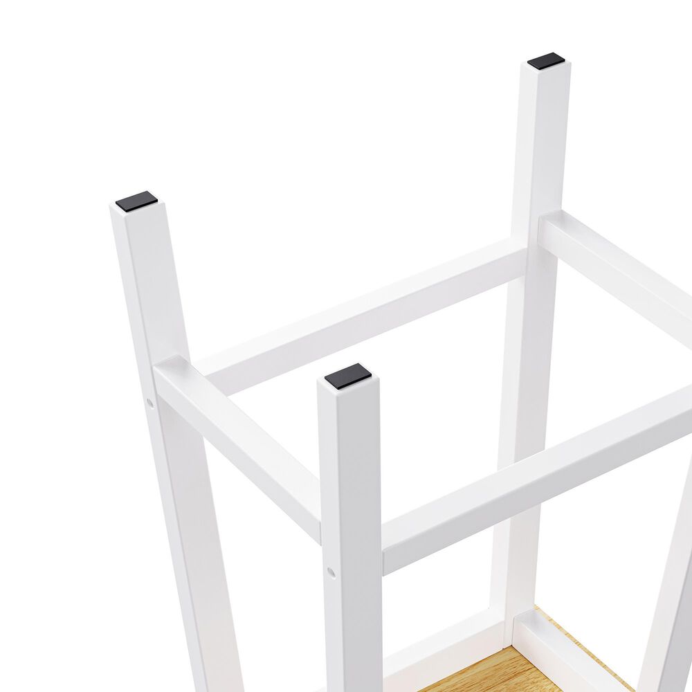 HOMLUX 3-Piece 48" Kitchen Island Set in White, , large