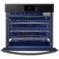 Samsung 30" Smart Single Wall Oven With Steam Cook in Matte Black Steel, , large