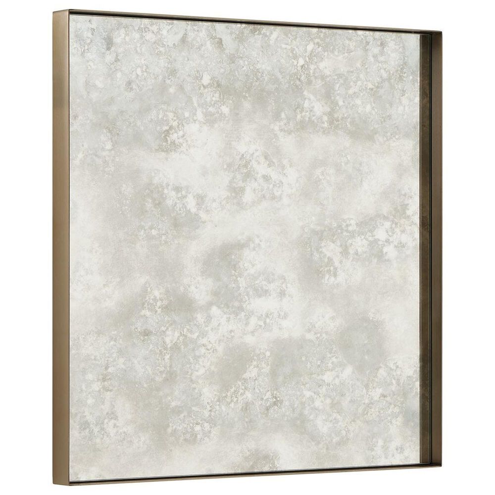 Uttermost Fredric Square Wall Mirror in Brushed Brass, , large