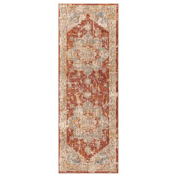 Surya Mirabel 2"7" x 10" Burnt Orange, Rust, Teal, Olive, Gray and Beige Runner, , large