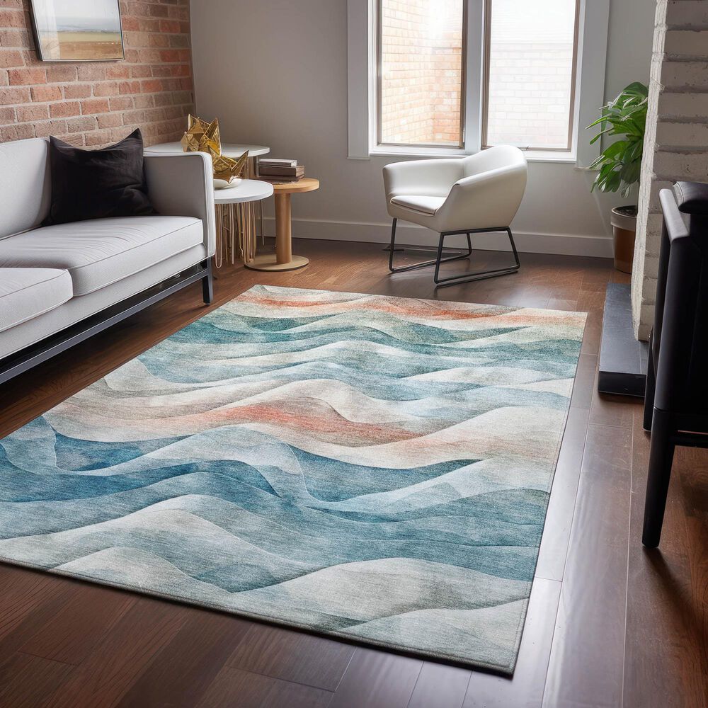 Dalyn Rug Company Pacifica PA3 5&#39; x 7&#39;6&quot; Teal Area Rug, , large