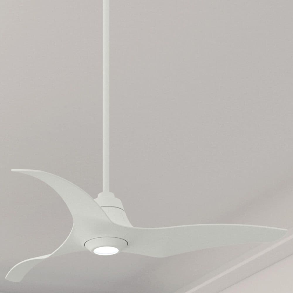 Hunter Stingray 60&quot; Ceiling Fan with LED Light in Matte White, , large