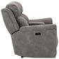 Ashley Next-Gen DuraPella Power Console Loveseat with Power Headrest in Slate, , large