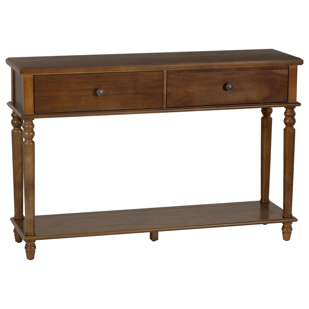 Linon Home Decor Mcghie Console Table in Hazelnut Brown, , large